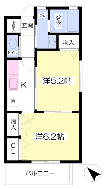 リバーストーン香椎IIIの間取り