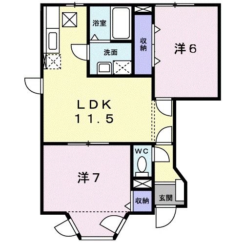 クレストール北野の間取り