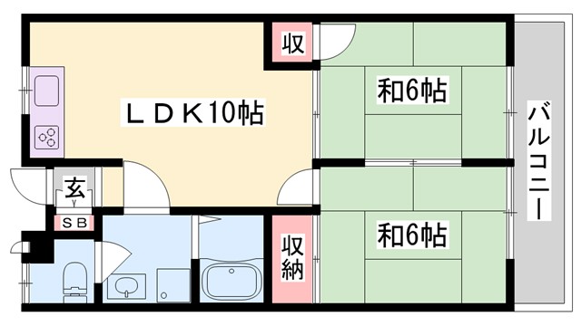 池田ハイツの間取り