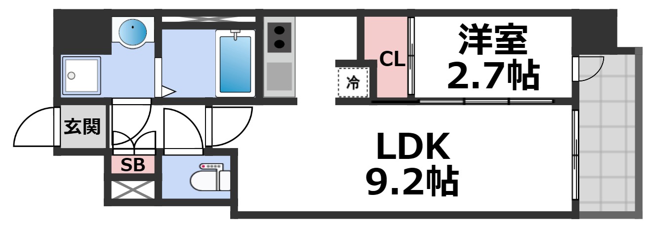 ミラージュパレス都島本通の間取り