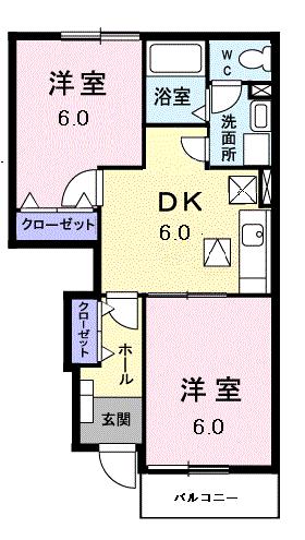 ＧＡＲＡＫＵ　雅・楽の間取り