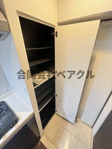 収納　たっぷりとした収納スペースです
