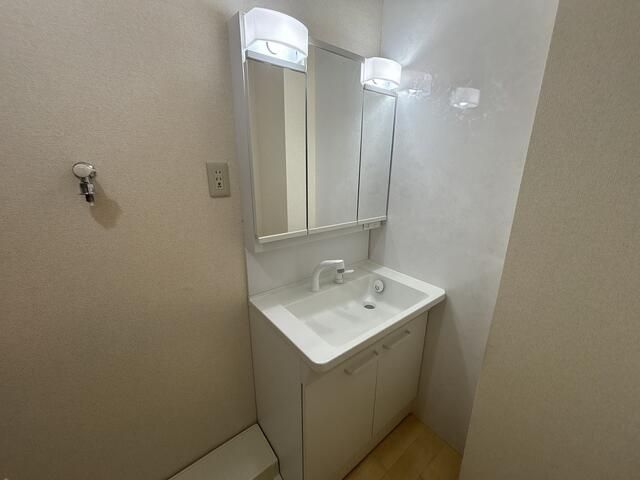 洗面設備　シャワー付洗面化粧台