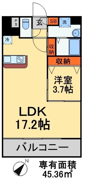 東葉高速鉄道 飯山満駅 徒歩1分 7階建 築19年の間取り写真