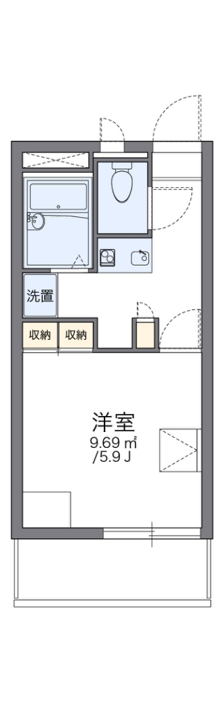 レオパレスT&Tの間取り写真