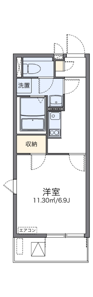 地下鉄桜通線 徳重駅 徒歩10分 3階建 築15年の間取り写真