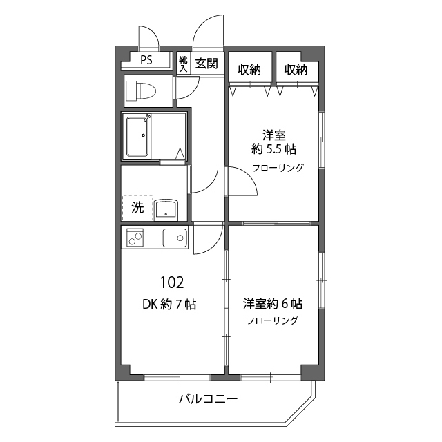 グランシェル氷川台の間取り写真