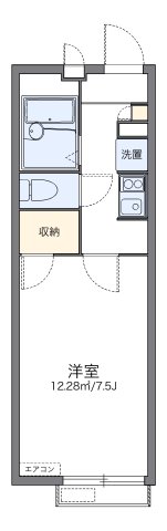レオパレス唐沢の間取り写真