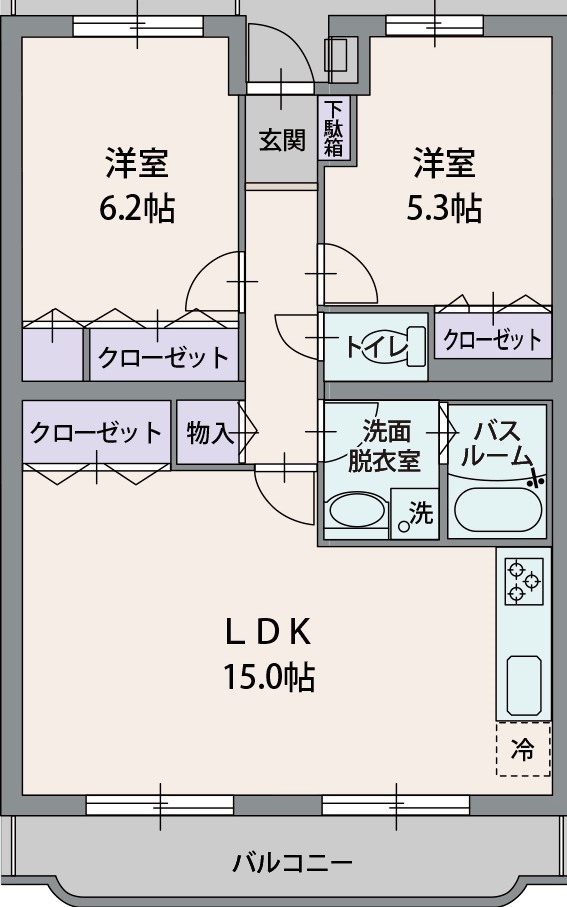 フランヴィエルジュの間取り