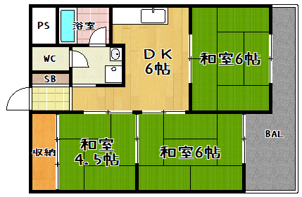 第二ロイヤルハイツ和田の間取り