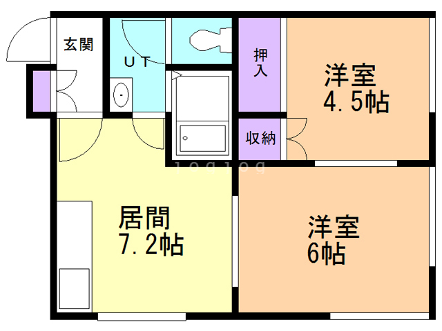 アークヒル入船の間取り