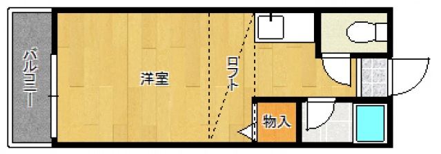 春日市小倉のアパートの間取り