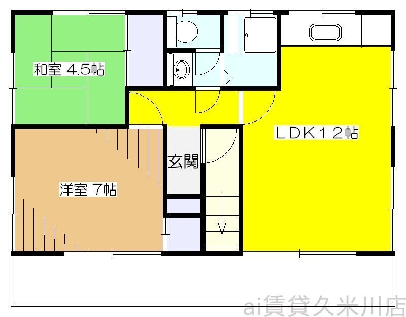 東村山市恩多町のマンションの間取り