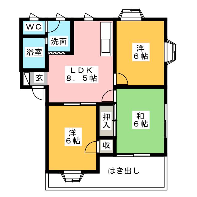 コーポナカザワの間取り