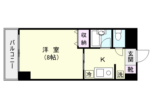 鹿児島市鷹師のマンションの間取り