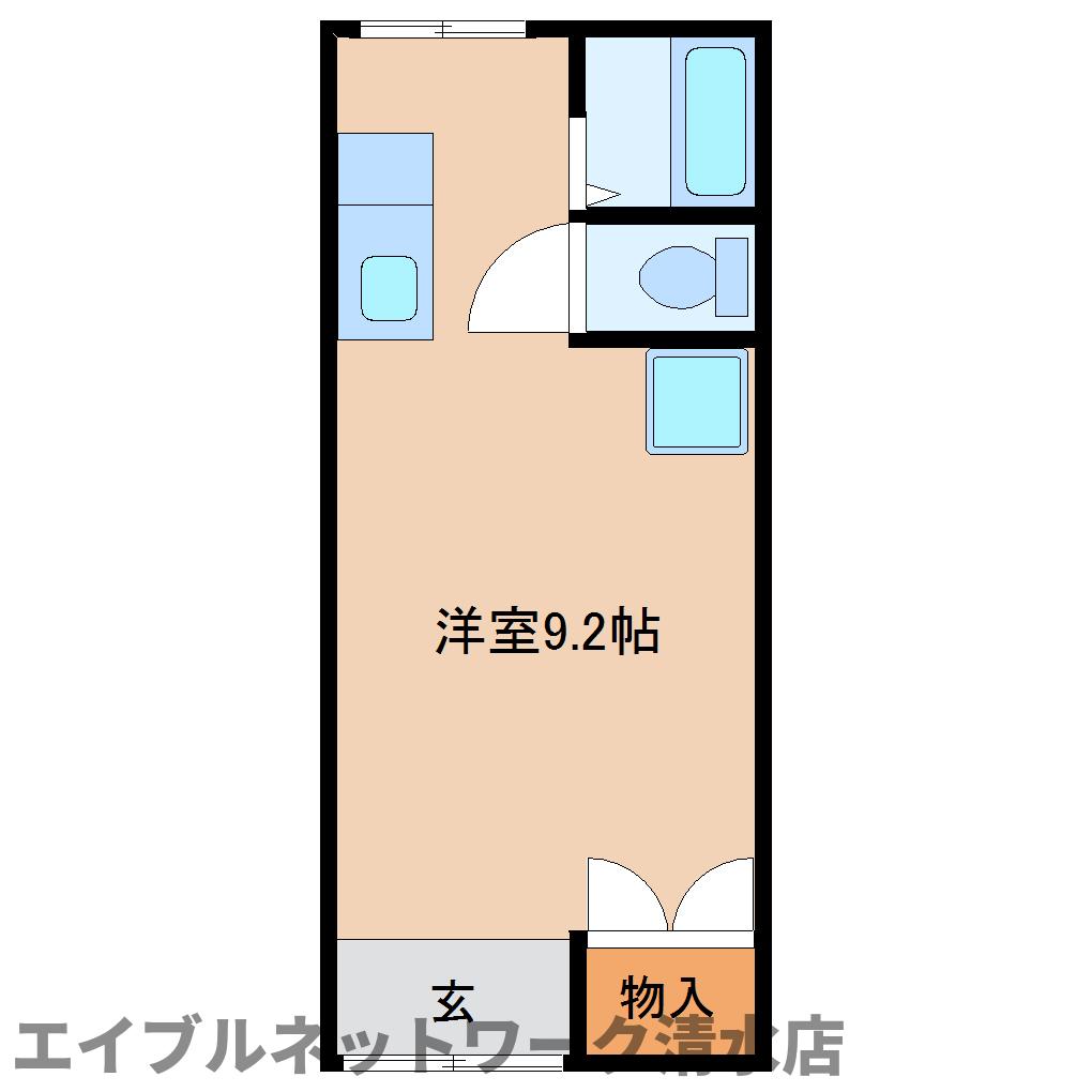 静岡市清水区三保のアパートの間取り