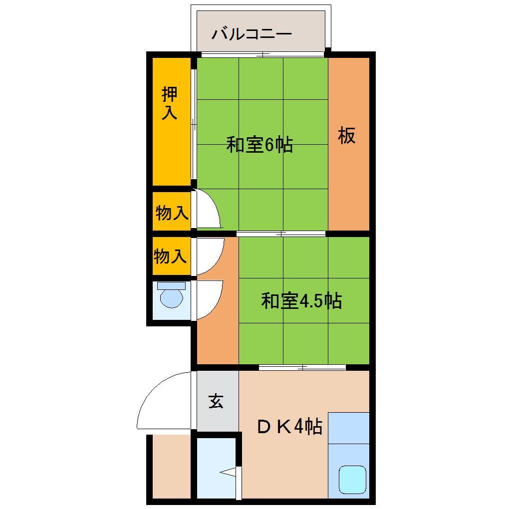 川口第一アパートの間取り