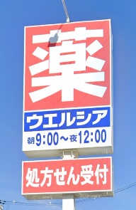 ドラックストア　ウエルシア東大阪森河内東店（ドラッグストア）まで1331m