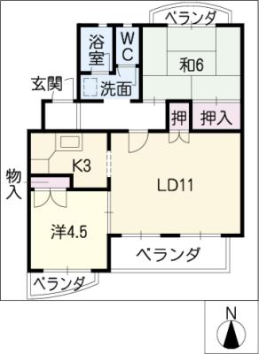 カーサタツミの間取り