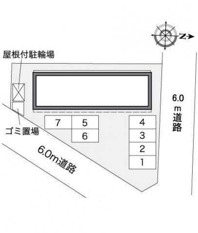 【レオパレスあすなろの駐車場】