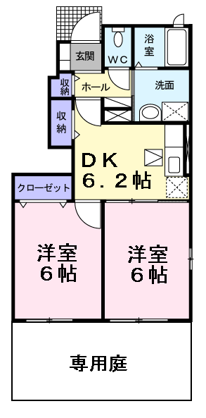 ビッグ　シャトーAの間取り