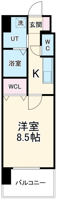 一宮市栄のマンションの間取り