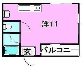 松山市泉町のマンションの間取り