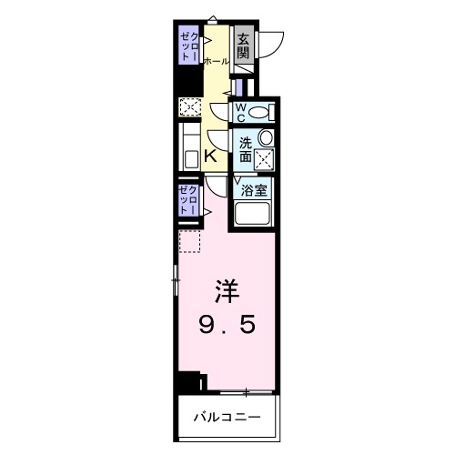 姫路市阿保のマンションの間取り