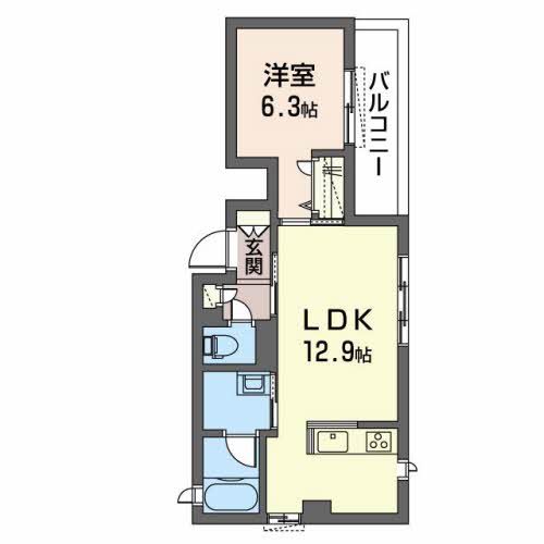 【シャーメゾン坂田町の間取り】