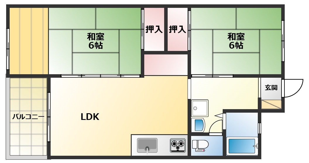 公社ビルの間取り