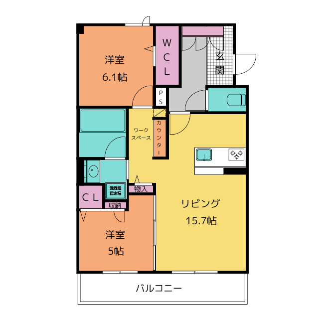 シャーメゾン加納南陽町の間取り