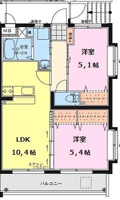 エアフォルクIIIの間取り