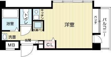 宝殿ヤングパレス2の間取り