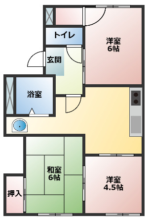 小牧市小木東のアパートの間取り