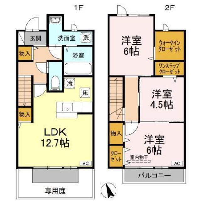 ロイヤル・メゾン　Ａ棟の間取り