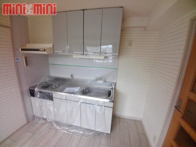 キッチン　ガス２口システムキッチン