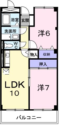 ニューキャッスルＩＫの間取り