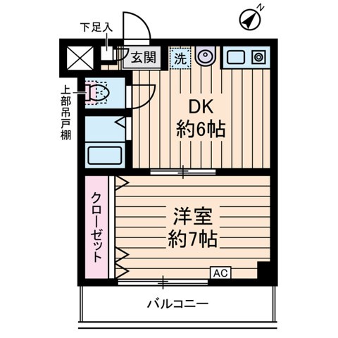 江戸川区西葛西のマンションの間取り