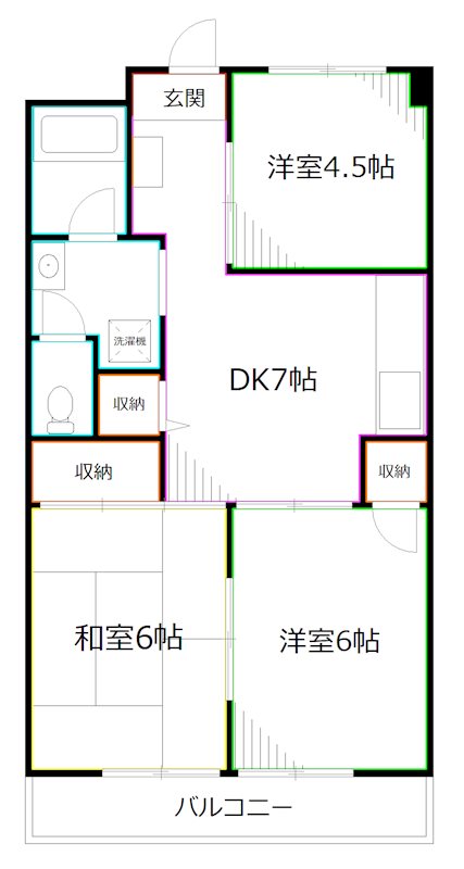 上鷺ロイヤルハイツの間取り