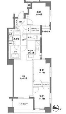 墨田区本所のマンションの間取り