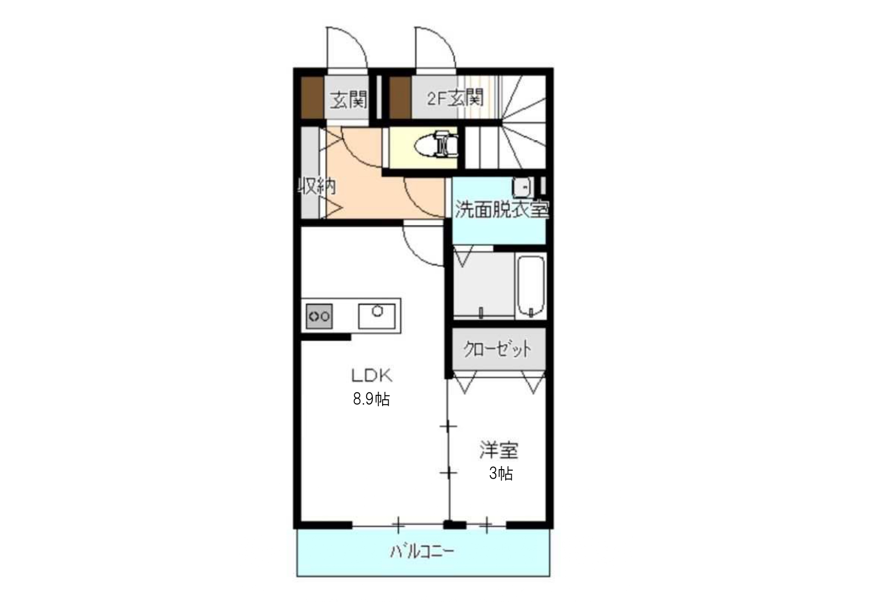 シュクル中田の間取り