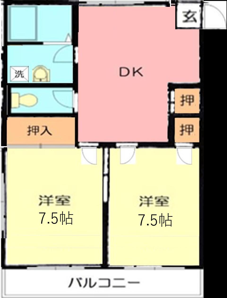 ハイペアIIの間取り