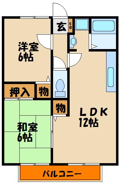 サウスヒル水谷の間取り