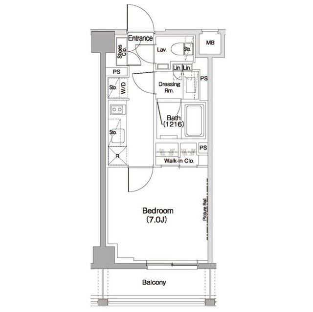 【目黒区駒場のマンションの間取り】