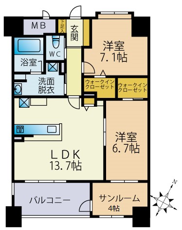 ラ・メール港の間取り