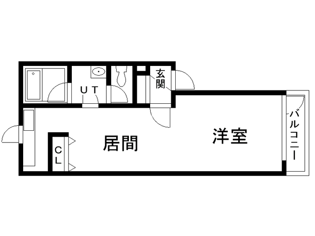 石狩郡当別町白樺町のアパートの間取り