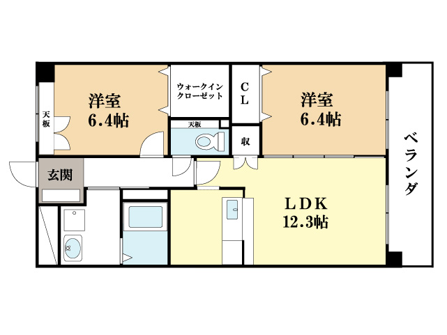 センターリバーの間取り