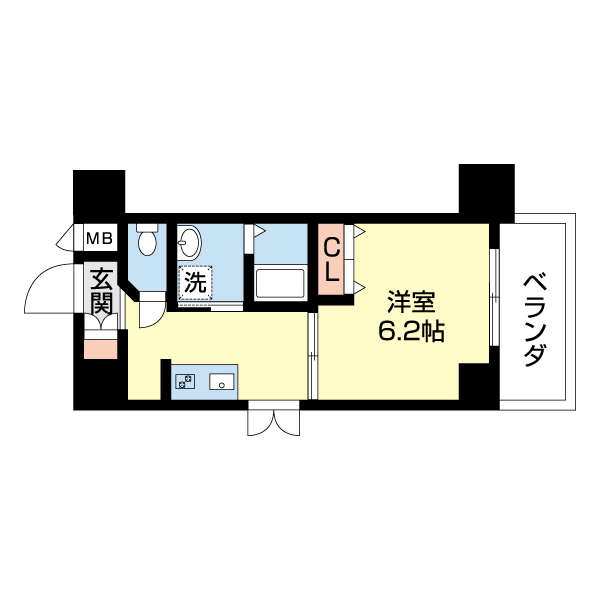 エステムコート京都駅前ＫＯＴＯの間取り