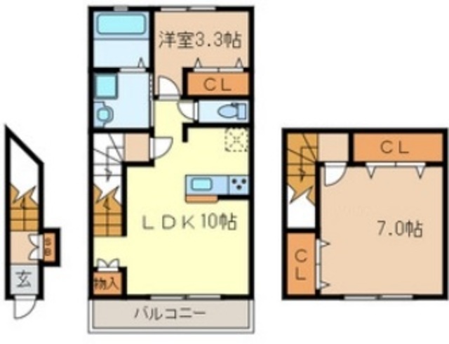 【エスト野口町の間取り】