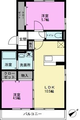 愛宕ビューハイツの間取り